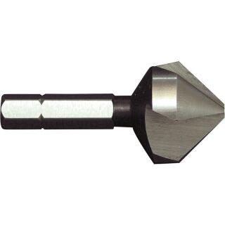 Countersink HSS-G 90° 3flutes 1/4" hex.shank 12,4 mm