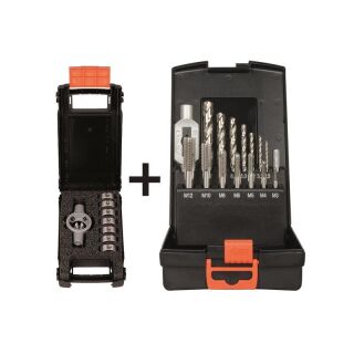 Combination Thread Sets 910135 (Short Tap Set) + 91015 (Circular Die Set)