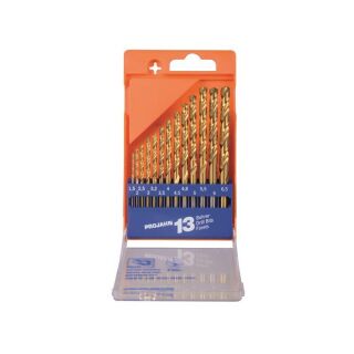 Drill bit set HSS-G TiN ECO 1,5-6,5 mm 13pcs plastic case