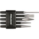 Combined pin punch and chisel set