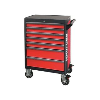 PROJAHN Bestückter Werkstattwagen GALAXY mit 7 Schubfächern und 187-tlg. Bestückung Rot/Anthrazit