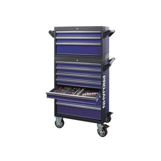 roller cabinet GALAXY + topcase GALAXY + can holder + paper roll holder + 379pcs blue/anthracite