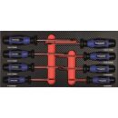 roller cabinet UNIVERSE with 7drawers - 320pcs blue