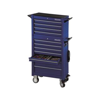 roller cabinet UNIVERSE + E-Power + topcase UNIVERSE + can holder + paper roll holder + 379pcs blue