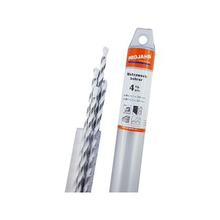 Multi material drill bit Set 4 pcs. 6x200 - 6x300 - 6,5x200 - 6,5x300