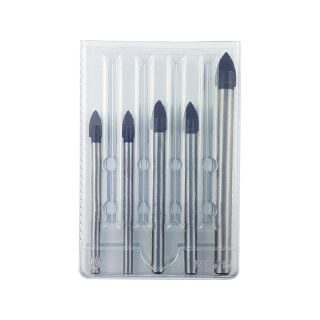 PROJAHN 5tlg. Crystal Glas- und Fliesenbohrer-Satz 2x6mm, 2x8mm, 1x10mm