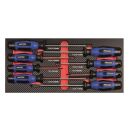 roller cabinet UNIVERSE with 7drawers - 198pcs blue