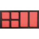 roller cabinet GALAXY + topcase GALAXY + can holder + paper roll holder + 379pcs red/anthracite