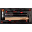 roller cabinet GALAXY + topcase GALAXY + can holder + paper roll holder + 379pcs red/anthracite