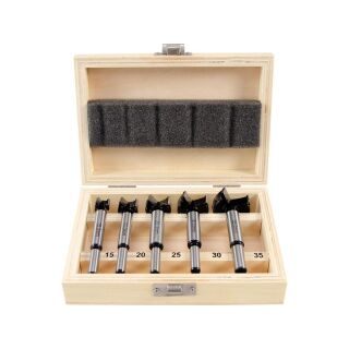 Cylinder drill bit tct set, 15-35 mm, 5pcs