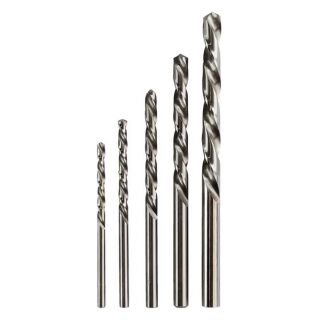 Set DIN338 HSS-G 5-pcs. left hand cutting 3 - 3.5 - 4.5 - 5.5 - 7 mm in plastic box