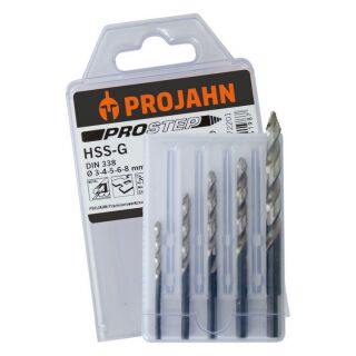 Set DIN338 HSS-G PROSTEP 5pcs Ø 3 – 4 – 5 – 6 – 8 mm