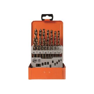 Twist drill set HSS-Co 1-10/0,5 mm 19pcs., Typ N, BASIC