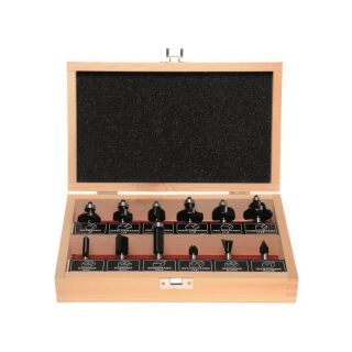 PROJAHN Oberfräser-Satz 12-tlg. in Holzkasten