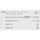 PROJAHN 1/4" + 3/8" GearTech Durchschraubknarren Satz, 17-tlg.