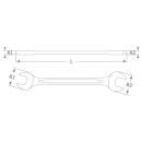double open end wrench 8x9mm