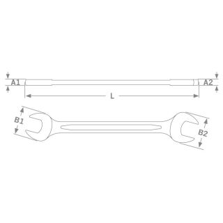 double open end wrench 10x11mm