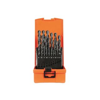 Twist drill set HSS-R DIN 338 1-13/0,5 mm 25pcs., BASIC plastic case