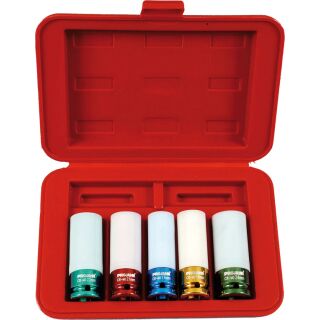 PROJAHN 1/2" Tiefe Schlag Stecknuss Satz f. Alufelgen 5tlg