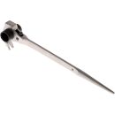Scaffolding wrench 17 x 19 mm, with hammer and nail puller function