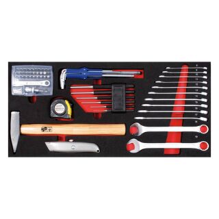PROJAHN Schlüssel und Werkzeug Einlage 49tlg zu Werkzeugkoffer 5902