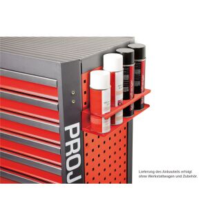 PROJAHN Zubehör Werkstattwagen mit Vierkantlochung Dosenhalter für 4 Dosen Rot