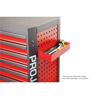 accessory roller with square hole perforation multifunctional tray red