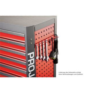 accessory roller with square hole perforation hook rack for hanging 7 pieces blue