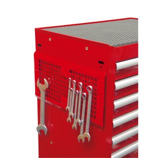 magnetic tool rack with 10 hooks, 450mm, max.6kg