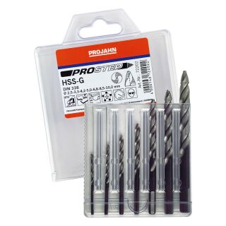 Set DIN338 HSS-G PROSTEP 7pcs Ø 2,5 – 3,3 – 4,2 – 5,0 – 6,8 – 8,5 – 10,2 mm