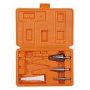 Sheet and tube drill bit set HSS-G 4pcs