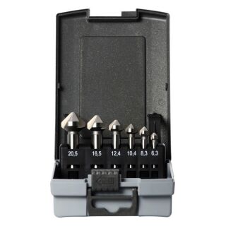 PROJAHN Kegelsenker-Set HSS-G ECO 6-tlg. Ø 6,3-8,3-10,4-12,4-16,5-20,5 mm