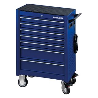 PROJAHN Bestückter Werkstattwagen UNIVERSE mit 7 Schufächern und 229-tlg. proficraft Bestückung Blau