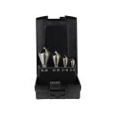 Countersink with cross hole HSS-G Set 4-pcs