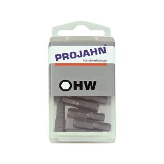 PROJAHN 10er Pack 1/4" Bit L25 mm Innen-6kant 3 mm