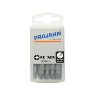 1/4" ACR pozidriv bit No. 2  25 mm, 10pcs box