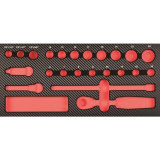 PROJAHN ProForm Einlage leer für 3/8" WerkzeugSatz 23-tlg.