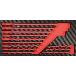 PROJAHN ProForm Einlage leer für Zoll Gabelringschlüssel 9-tlg.