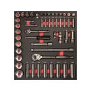 PROJAHN ProForm Einlage mit 51tlg Zoll Stecknuss Werkzeuge