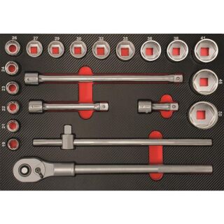 Socket inlay 21pcs 3/4"