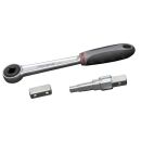 1/2" go through ratchet handle set 3pcs incl. uni...