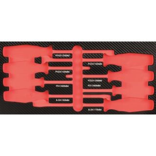 Inlay empty for 8 screwdrivers