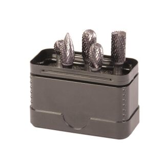 PROJAHN Frässtifte HM 5tlg. TiAlN-Beschichtung Form B, C, D, E, G Kopf 9,6 mm