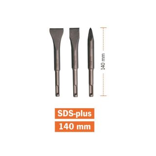 Chisel Set  3-pcs. 140 mm SDS-plus