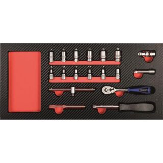 PROJAHN ProForm Einlage mit 1/4" Xi-on Werkzeug-Satz - 18tlg