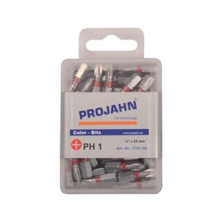 1/4" phillips color bit no.1  25 mm 50pcs