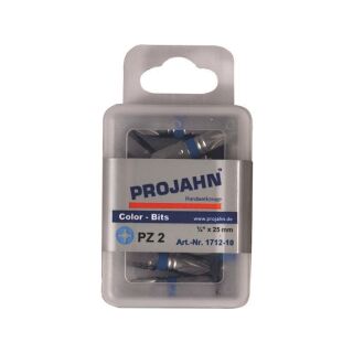 1/4" pozidriv color bit no.2  25 mm 10pcs