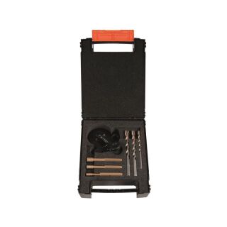 PROJAHN Satz Diamant Trockenbohrer 6-kant Schaft und Betonbohrer 7-tlg. mit Anbohrhilfe