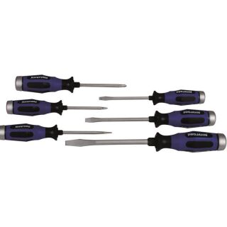 Go through screwdriver set 6pcs (phillips+slotted)
