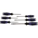 Go through screwdriver set 6pcs (phillips+slotted)